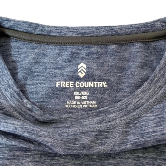 Free Country Men’s Super Soft Long Sleeved Blue Shirt Size XXL - Picture 5 of 9